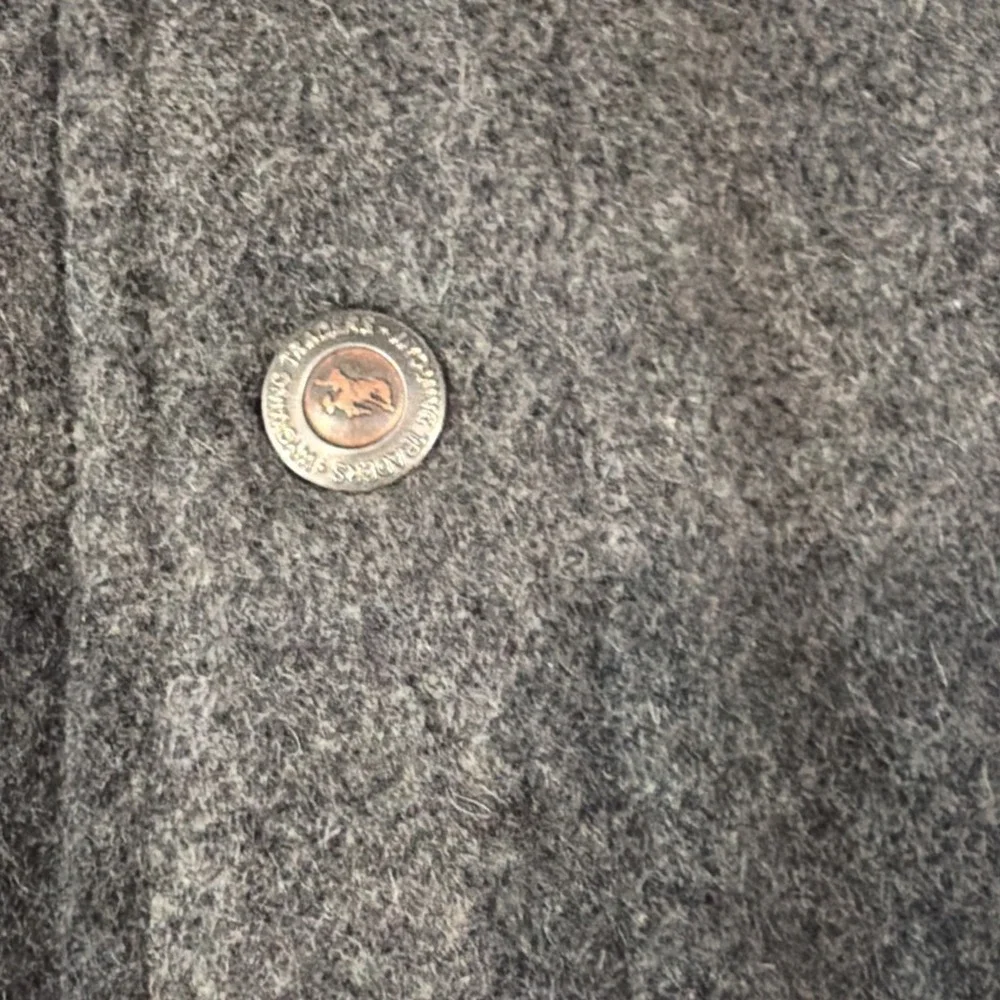 Wyoming Traders Vest Mens 2XL Gray Western Wool Lined Button‎ Ranch Wear Cowboy.